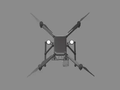 Drone DJI Matrice M210 RTK Low-poly 3D model
