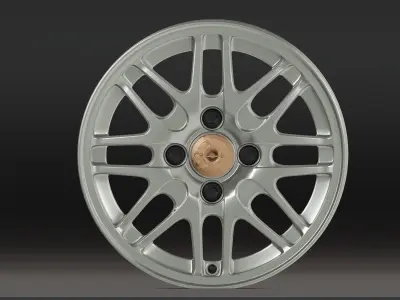 Modulo Alloy Wheel Low-poly 3D model