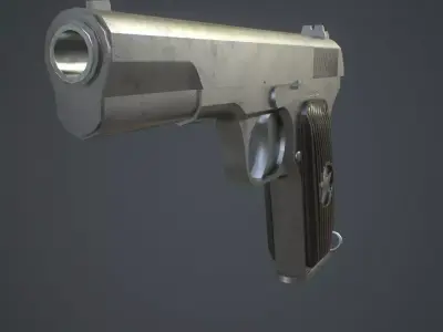 Tokarev Pistol TT Low-poly 3D model
