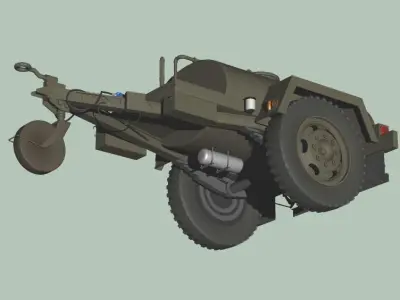 Japan Self-Defense Force 1tons Water Tank 3D model