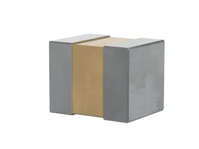 Ceramic SMD Capacitor 1210 Low-poly 3D model