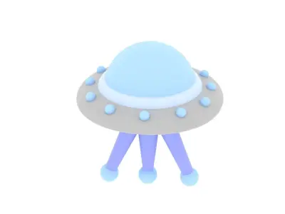 Ufos Cartoon 3D model