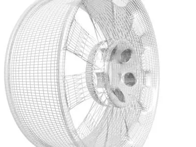 Wheel Rim 3D model 14