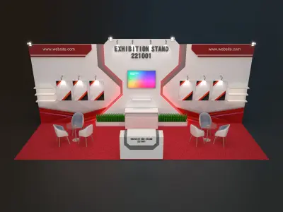 exhibition stand free download Free 3D model