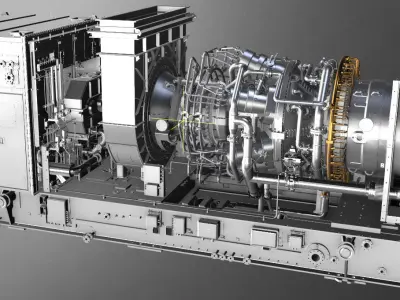 Gas turbine engine 3D model