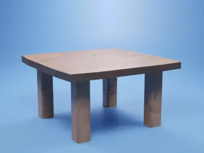 free Small Table Free 3D model