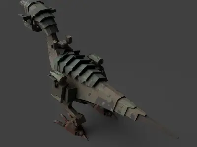 Dinosaur Robo Low-poly 3D model