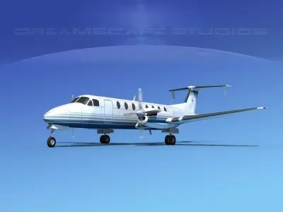 Beechcraft B1900C V12 3D model