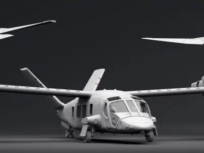 Bell V280 Valor scale model 3D print model