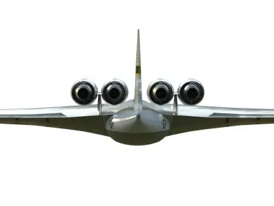 Lockheed CL-1201 nuclear powered aircraft 3D model