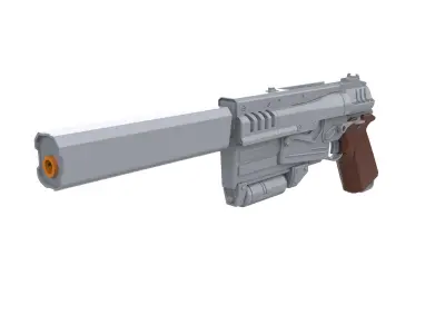  10mm Blaster - Fallout 4 - Commercial - Printable STL 3D print model