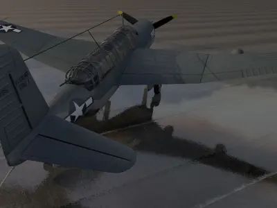 Vought TBU-1 Seawolf or Consolidated TBY-1 Seawolf 3D model