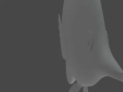 Butterfly Fish Low-poly 3D model