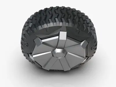 Truck wheel 3D model