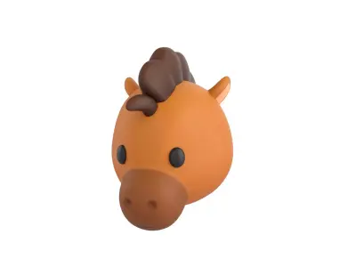 Prop140 Horse Head 3D model