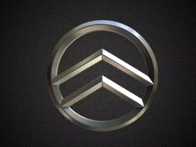 Golden Dragon logo 3D model