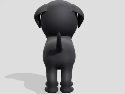 Cute dog Neapolitan mastiff  3D model