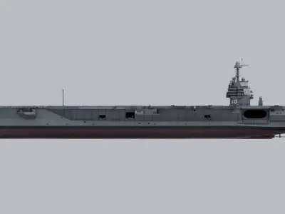 USS Gerald R Ford CVN-78 3D model