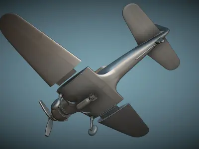 Douglas SBD Dauntless - 3D Printable Model 3D print model