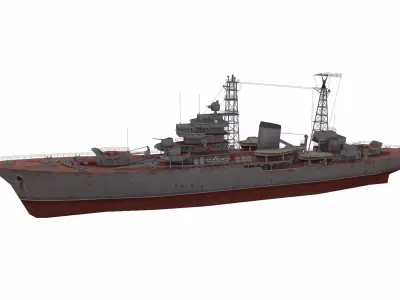 Don-class submarine Low-poly 3D model