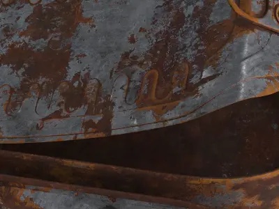 Tin Can v5 Rust Low-poly 3D model