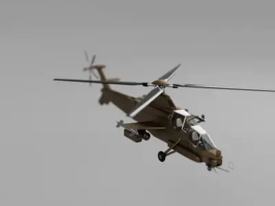 Rooivalk attach Helicopter 3D print model