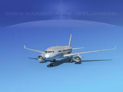 Boeing 787-8 Bare Metal 3D model