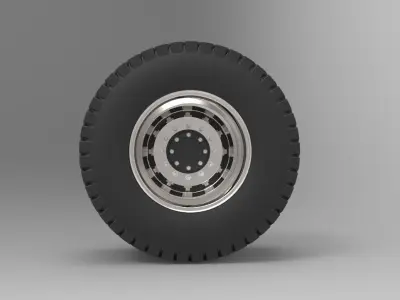 Rear wheel from Pulling tractor 3D model