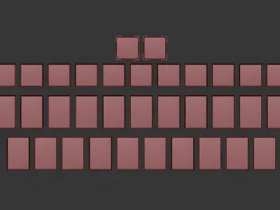 Collection of paintings abstract art part 3 3D model