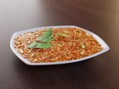 Bisi Bele Bath dish Low-poly 3D model