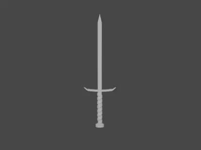 3d melee weapon sets blender Free low-poly 3D model