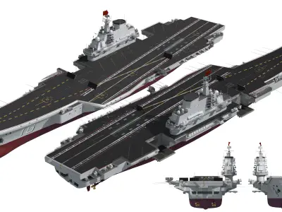 Liaoning Chinese aircraft carrier Type 001 aircraft carrier Navy 3D model