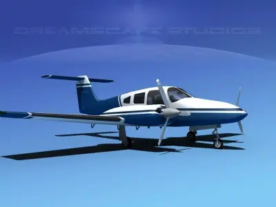Piper PA-44-180 Seminole V01 3D model
