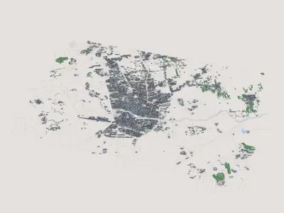 Murcia City Spain 3D model