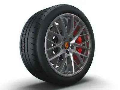 Porsche Panamera wheel 3D model