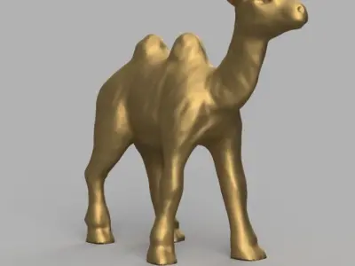 Chameau golden camel 3D print model