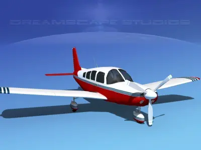 Piper Cherokee Six 260 V13 3D model