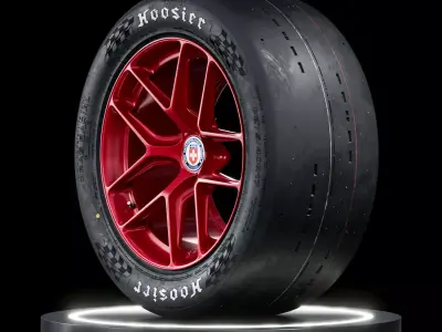 Hoosier DR2 Slick Revamped TEX V3 3D model