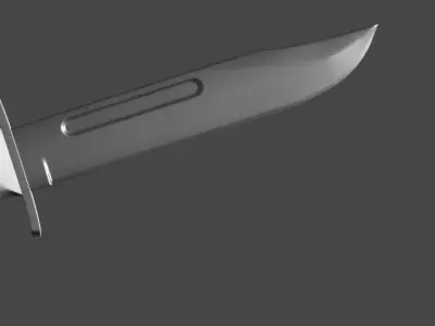 High Poly Ka-Bar USMC Combat Knife Free 3D model