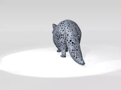 Raccoon Voronoi 3D model