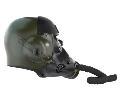 Pilot Helmet Low-poly 3D model