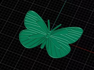 Butterfly Flying 3D print model