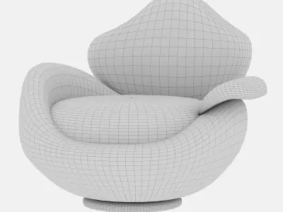 Two-color armchair  Free 3D model
