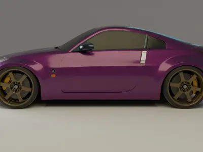 Modified Nissan 350z Free 3D model