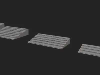 StairSets stair treads and risers Free 3D model
