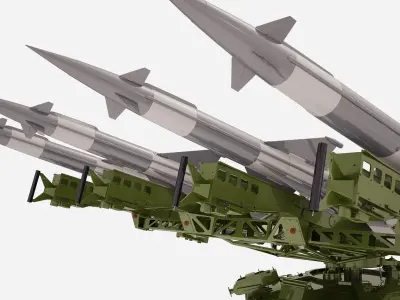 SA-3 Goa Rockets 3D model