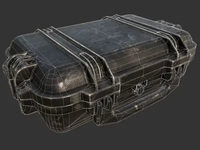 Military First Aid Kit Soldier Low-poly 3D model