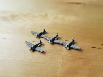 Japanese B5N Kate Torpedo Bomber Free 3D print model