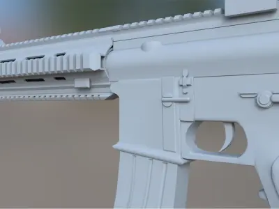 M416 Gun model Free 3D model