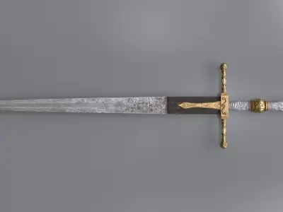 Low Poly-Mid Poly Game Ready Great Sword from Elden Ring  Low-poly 3D model